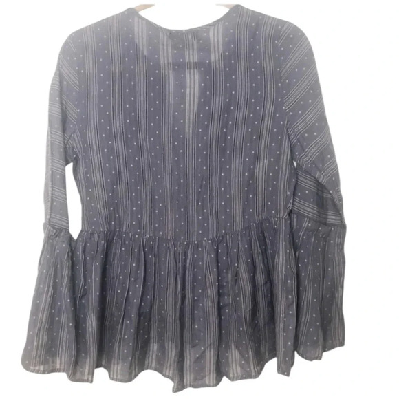 RD+KoKo Anthropologie Dobby Top Women's Babydoll Bohemian Blouse - Picture 9 of 11